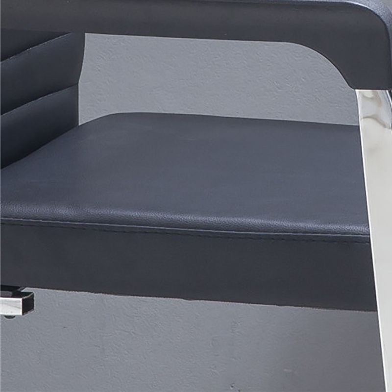 Moderner schwarzer Lederschalter Stuhl mit Mid Back und High Back Home Office Stuhl