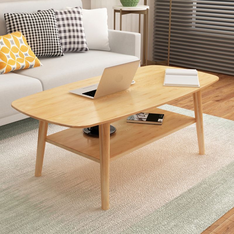 Modern 4 Legs Rectangular Coffee Table with Storage Cocktail Table Clearhalo 'Coffee & Accent Tables' 'Coffee Tables' 'coffee_tables' 'furn' 'furn_coffee_tables' 'Furniture' 'furniture_coffee_tables' 'Living Room Furniture' 1200x1200_9081f65f-bf41-40f7-b525-2d9d653e23e6