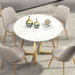 Scandinavian Style Fixed Dining¬†Room¬†Table¬†Set with 4 Legs Base Dining Furniture Clearhalo 'Dining Room Sets' 'Dining Tables & Seating' 'dining_room_set' 'furn' 'furn_dining_room_set' 'Furniture' 'furniture_dining_room_set' 'Kitchen & Dining Furniture' 'kitchen&dining_furn' 'kitchen' 1200x1200_90831ac4-1a43-490b-9e30-0f37ac312ec0