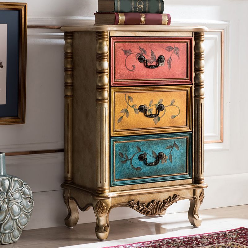 Style traditionnel lingerie verticale coffre en bois commode coffre pour chambre à coucher