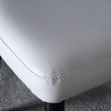 Glam Style Armless Chair Wood PU Leather Parsons Dining Chairs for Kitchen Clearhalo 'Dining Chairs' 'Dining Tables & Seating' 'dining_chair' 'furn' 'furn_dining_chair' 'Furniture' 'furniture_dining_chair' 'Kitchen & Dining Furniture' 1200x1200_90837e06-d9c6-4a5b-aa9b-e30d0973f1ef
