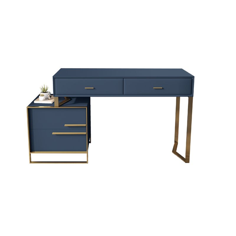 Set di vanità per campeggio con specchio blu per trucco glam