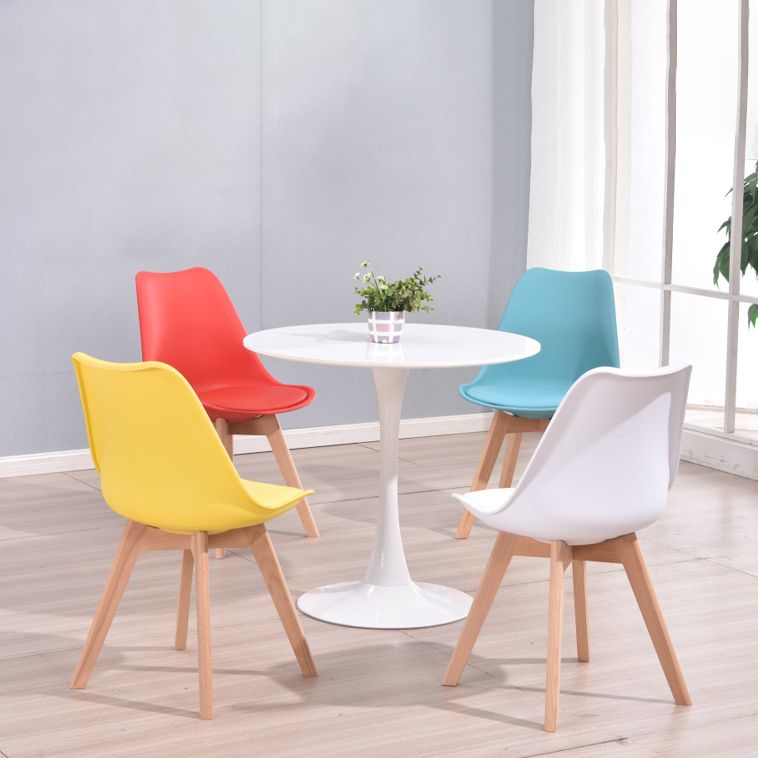 Modern Round Dinette Table Tulip Base Dining Table for Restaurant Clearhalo ' dining_table' 'Dining Tables & Seating' 'Dining Tables' 'furn' 'furn_dining_table' 'Furniture' 'furniture_dining_table' 'Kitchen & Dining Furniture' 'kitchen&dining_furn' 'kitchen' 'kitchen_dining_table' 1200x1200_9083e2df-20ec-4156-88fb-059f7f67f73d
