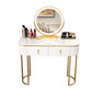 Removable Makeup Counter Lighted Mirror Vanity Dressing Table with Drawer Clearhalo 'Bedroom Furniture' 'furn' 'furn_makeup_vanities' 'Furniture' 'Makeup Vanities' 'makeup_vanities' 1200x1200_9085362f-7d7d-465b-b586-9a8c528b7902