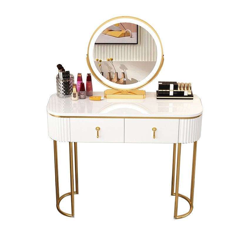 Removable Makeup Counter Lighted Mirror Vanity Dressing Table with Drawer Clearhalo 'Bedroom Furniture' 'furn' 'furn_makeup_vanities' 'Furniture' 'Makeup Vanities' 'makeup_vanities' 1200x1200_9085362f-7d7d-465b-b586-9a8c528b7902
