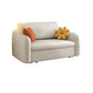Contemporary Faux Leather Sleeper Sofa 30.7"H Slope Arm Sofa Bed