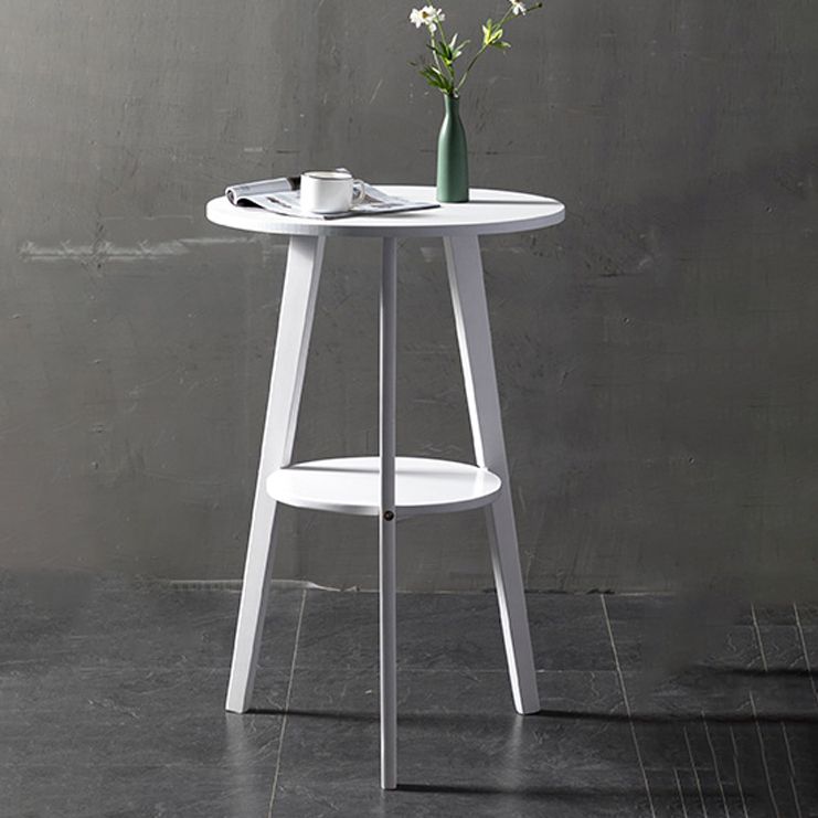 Simple Style Round Bar Table Wood Top Pub Table for Living Room Clearhalo 'Bar Furniture' 'Bar Tables' 'bar_tables' 'Furniture' 'furniture_bar_tables' 'Kitchen & Dining Furniture' 1200x1200_90872238-7b59-4649-9092-25d703c2af09