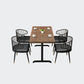 Solid Wood Dining Table Industrial Square Dining Table with Metal Base Clearhalo 'Dining Tables & Seating' 'Dining Tables' 'dining_table' 'furn' 'furn_dining_table' 'Furniture' 'furniture_dining_table' 'Kitchen & Dining Furniture' 'kitchen' 'kitchen_dining_table' 1200x1200_908a78c1-15e8-4b19-a8ac-c48b749dd61c