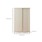 Wooden Wardrobe Cabinet White Wardrobe Closet with Garment Rod