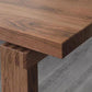 Rectangle Dining Table Solid Wood Contemporary Style Brown Dinner Table for Home Kitchen
