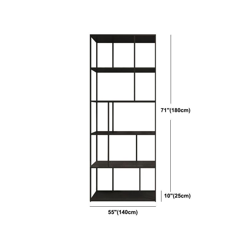 Modem & Contemporary Black Bookcase Etagere Metal Book Shelf