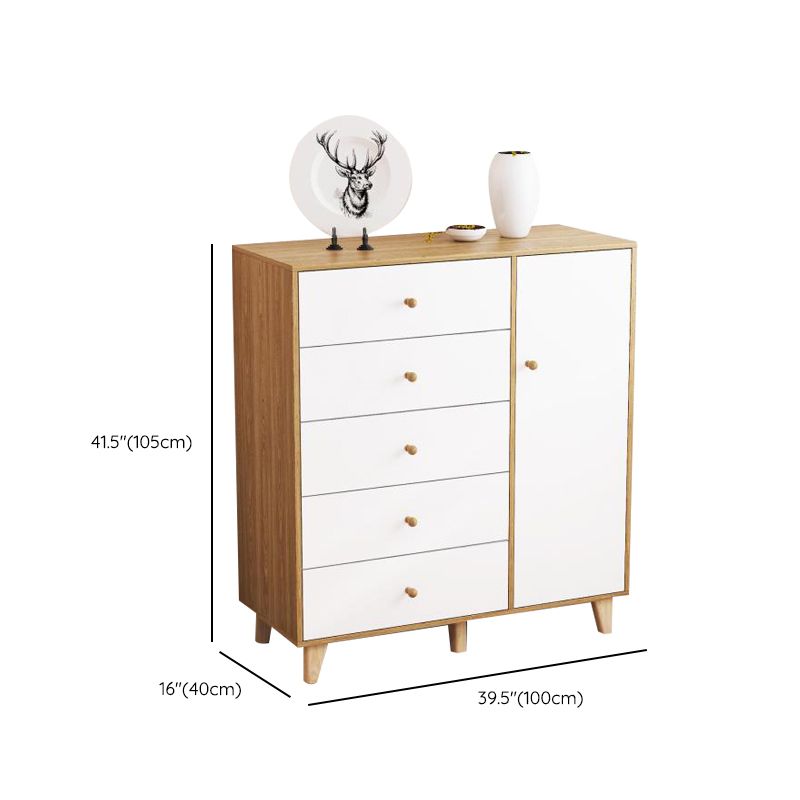 Contemporary Engineered Wood Bedroom Storage Chest Vertical Chest with Drawers Clearhalo 'Bedroom Furniture' 'Dressers & Chests' 'dressers_chests' 'furn' 'furn_dressers_chests' 'Furniture' 1200x1200_908e9d09-6036-4530-a5a9-fe0ffb1db842