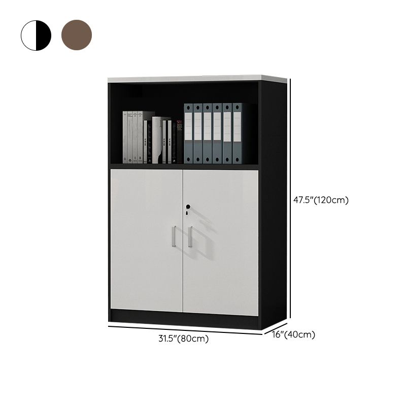 File Cabinet Wood Modern Vertical Locking File Cabinet with Storage Shelves Clearhalo 'Filing Cabinets' 'filling_cabinets' 'furn' 'furn_filling_cabinets' 'Furniture' 'Office Furniture' 1200x1200_90913cb3-07fb-461f-8dc3-a630bd6e1862