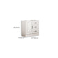 Commode en bois manufacturé avec coffre de rangement contemporain de 13,65 pouces de largeur