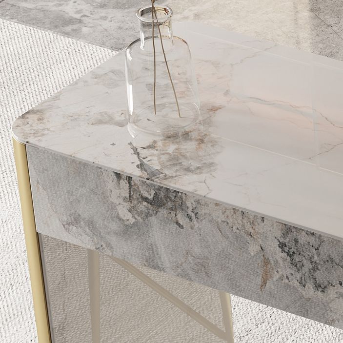 Glam Style Stone Bar Dining Table Rectangle Bar Table for Living Room Clearhalo 'Bar Furniture' 'Bar Tables' 'bar_tables' 'furn' 'furn_bar_tables' 'Furniture' 'Kitchen & Dining Furniture' 1200x1200_9093843b-e5c6-4d1d-b413-b83e2913c970
