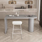 Minimalist Kitchen Irregular Shape Dining Table Solid Wood Dining Table with Double Pedestal Bases Clearhalo ' dining_table' 'Dining Tables & Seating' 'Dining Tables' 'furn' 'furn_dining_table' 'Furniture' 'furniture_dining_table' 'Kitchen & Dining Furniture' 'kitchen&dining_furn' 'kitchen' 'kitchen_dining_table' 1200x1200_90940bb8-82c1-419c-8743-80fe664f5cd6