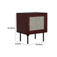 Contemporary Lower Shelf Nightstand Wooden Bedside Cabinet for Bedroom