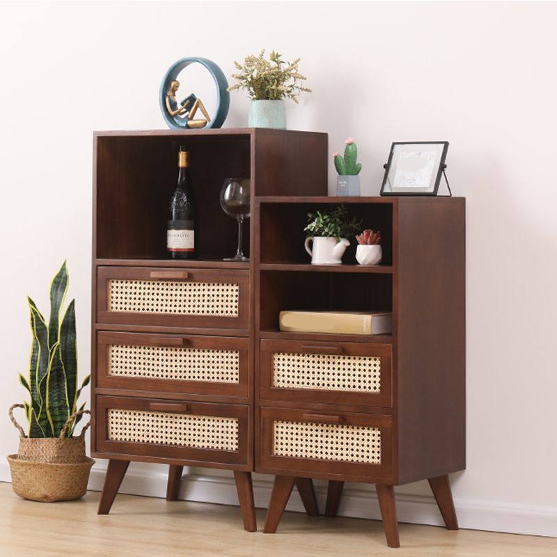 Wicker Rattan Accent Cabinet Bar Pulls Handle Design Storage Cabinet Clearhalo 'Cabinets & Chests' 'cabinets_chests' 'furn' 'furn_cabinets_chests' 'Furniture' 'Living Room Furniture' 1200x1200_90992c18-debd-4229-89a0-074e144f40fb