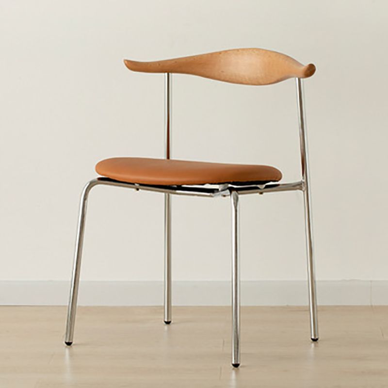 Chaise d'accompagnement de style contemporain ouvrir la salle de salle à manger pour la maison