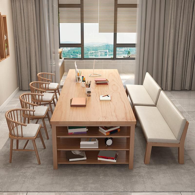 Contemporary Pine Office Desk Drawers Included Writing Desk for Office Clearhalo 'furn' 'furn_office_desk' 'Furniture' 'Office Desks' 'Office Furniture' 'office_desk' 1200x1200_9099a770-870f-40c7-aa51-f3c0b9428464