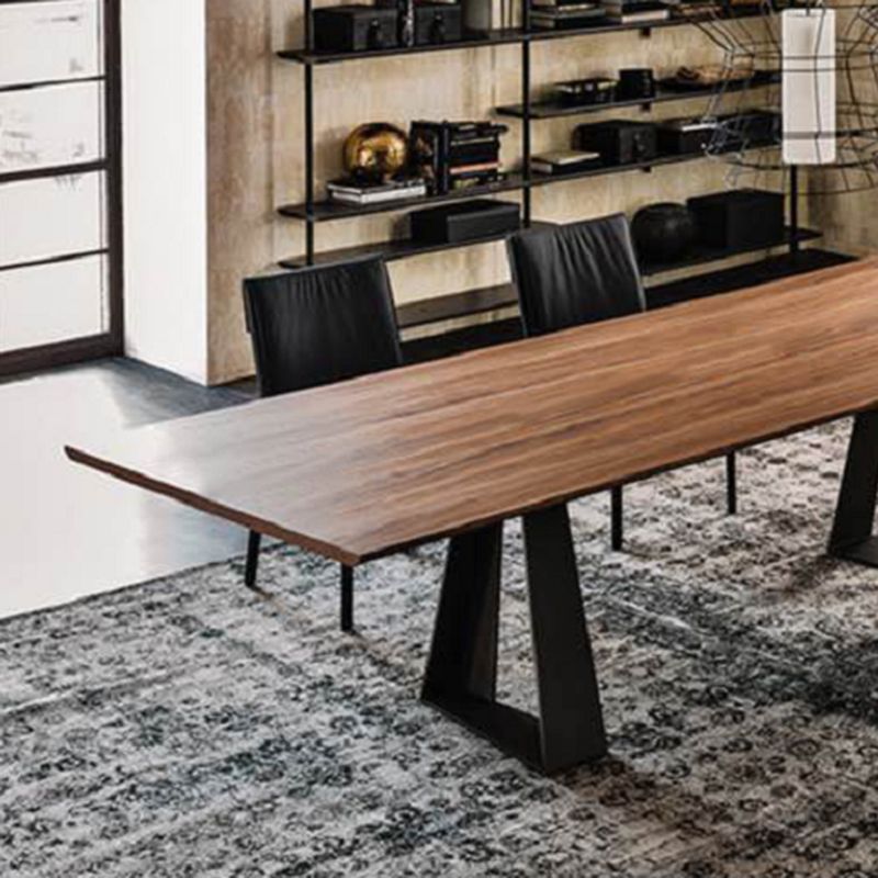 Modern Rectangular Shaped Office Table Wood Writing Desk in Brown Clearhalo 'furn' 'furn_office_desk' 'Furniture' 'Office Desks' 'Office Furniture' 'office_desk' 1200x1200_909b1bbd-1798-4007-80ed-4405286e8722