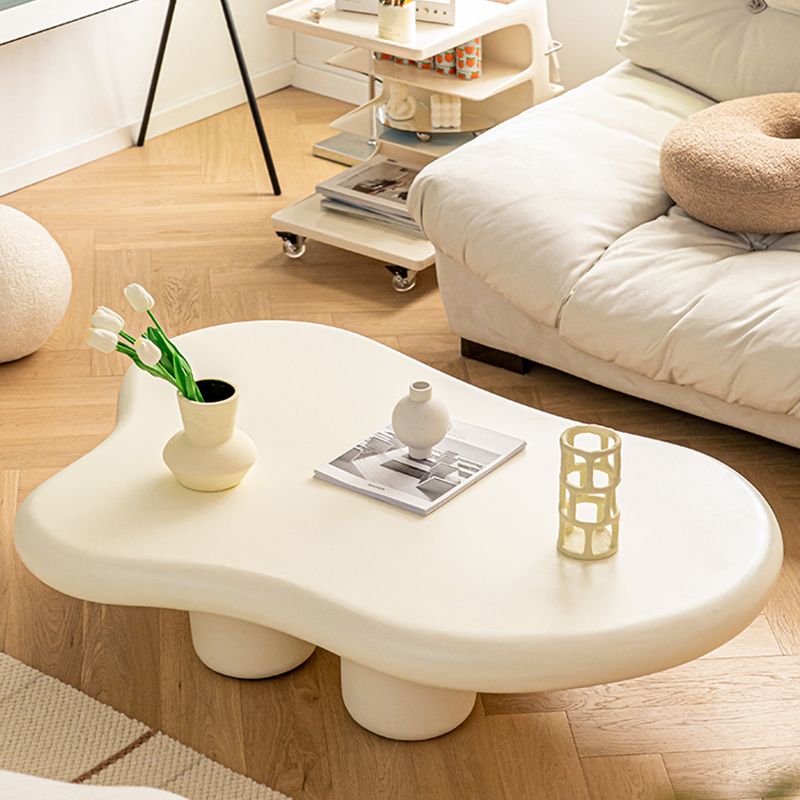 Scandinavian Wooden Coffee Cocktail Table Free form 3 Legs Coffee Cocktail Table Clearhalo 'Coffee & Accent Tables' 'Coffee Tables' 'coffee_tables' 'furn' 'furn_coffee_tables' 'Furniture' 'Living Room Furniture' 1200x1200_909b9dbe-5b6c-4c45-b388-4689babd1aa4