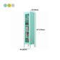 Scandinavian Steel Vertical Standard Bookcase with Clear Toughened Glass Door Clearhalo 'Bookcases' 'furn' 'furn_bookcases' 'Furniture' 'furniture_bookcases' 'kitchen' 'kitchen_bookcases' 'Living Room Furniture' 'Office Furniture' 1200x1200_909e5858-f7ab-493a-8821-47d376cae036