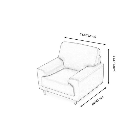 Contemporary Pillow Back Couch Leather Sofa with Solid Wood Legs Clearhalo 'Furniture' 'furniture_sofas' 'Living Room Furniture' 'Sofa' 'sofas' 1200x1200_909f85f0-a97a-4456-8829-aabe47b5c385