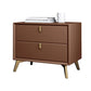 2 Drawers Accent Table Nightstand Contemporary Night Table for Home
