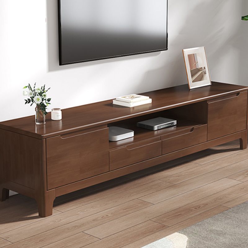 Scandinavian TV Media Stand Solid Wood TV Media Console with Drawers Clearhalo 'furn' 'furn_tv_stands_entertainment_centers' 'Furniture' 'Living Room Furniture' 'TV Stands & Entertainment Centers' 'TV Stands & Media Storage Furniture' 'tv_stands_entertainment_centers' 1200x1200_90a2465b-a686-4425-b3d0-67428e613f14