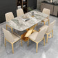 Modern Style Sintered Stone Kitchen Set with Table and Upholstered Chairs Clearhalo 'Dining Room Sets' 'Dining Tables & Seating' 'dining_room_set' 'furn' 'furn_dining_room_set' 'Furniture' 'furniture_dining_room_set' 'Kitchen & Dining Furniture' 'kitchen&dining_furn' 'kitchen' 1200x1200_90a50a78-4383-474e-af27-41723d20665e