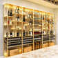 Modern Simple Floor Wine Rack Golden Wine Bottle Rack for Kitchen Clearhalo 'furn' 'furn_wine_racks' 'Furniture' 'Kitchen & Dining Furniture' 'Wine Racks' 'wine_racks' 1200x1200_90a63a44-aa2b-498a-a0cc-08d9116fcc73