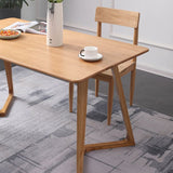 Rectangle White Oak Solid Wood Table Modern Dining Table Double Pedestal for Restaurant Clearhalo ' dining_table' 'Dining Tables & Seating' 'Dining Tables' 'furn' 'furn_dining_table' 'Furniture' 'furniture_dining_table' 'Kitchen & Dining Furniture' 'kitchen&dining_furn' 'kitchen' 'kitchen_dining_table' 1200x1200_90a7a4d4-a4b5-4d8e-81be-f6e85f2ed7e0
