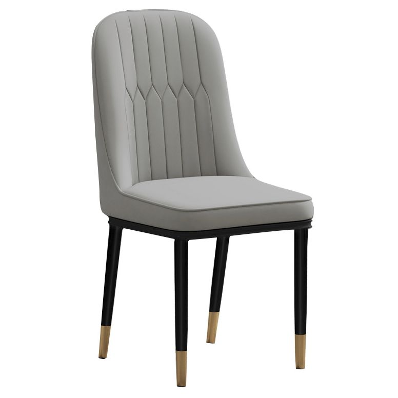 Scandinavian Style Upholstered Chair Wingback Parsons Chair for Home Use Clearhalo ' kitchen&dining_furn' 'Dining Chairs' 'Dining Tables & Seating' 'dining_chair' 'Furniture' 'furniture_dining_chair' 'Kitchen & Dining Furniture' 'kitchen' 1200x1200_90a96bcf-9da9-4f89-8f99-dc6e4291b1ed