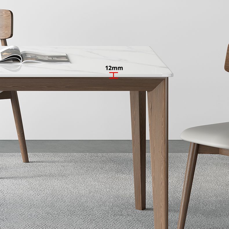 Rectangle Medieval Modern Dining Table Sintered Stone Table with 4 Wood Legs Clearhalo ' dining_table' 'Dining Tables & Seating' 'Dining Tables' 'furn' 'furn_dining_table' 'Furniture' 'furniture_dining_table' 'Kitchen & Dining Furniture' 'kitchen&dining_furn' 'kitchen' 'kitchen_dining_table' 1200x1200_90a97637-0127-4ea2-a9ac-ade8873af63d