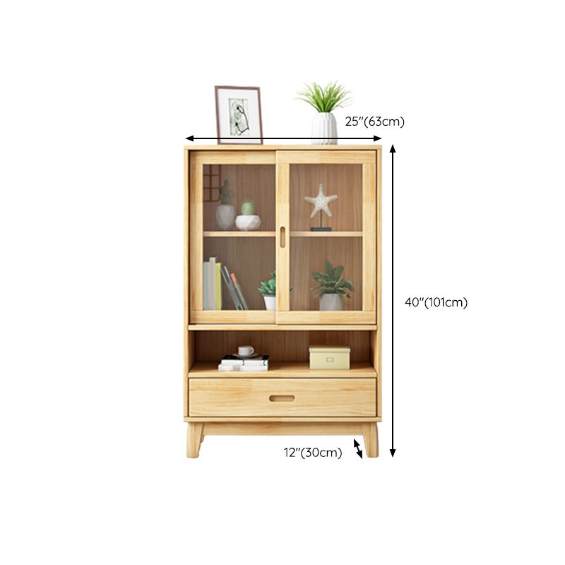 Wooden Modern Bookcase Standard Natural Closed Back Bookshelf with Shelves Clearhalo 'Bookcases' 'furn' 'furn_bookcases' 'Furniture' 'Office Furniture' 1200x1200_90a99641-7be4-419e-bd8e-37b0d8e48a6b