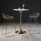 Contemporary Round Pedestal Bar Dining Table with Metal Base Clearhalo 'Bar Furniture' 'Bar Tables' 'bar_tables' 'furn' 'furn_bar_tables' 'Furniture' 'Kitchen & Dining Furniture' 1200x1200_90ac1e65-7ac5-48c4-876e-29a50a8c1bf3
