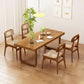 Moderne eetgelegenheid 1/5/7 PCS Massief houten eettafel en stoelen in bruin