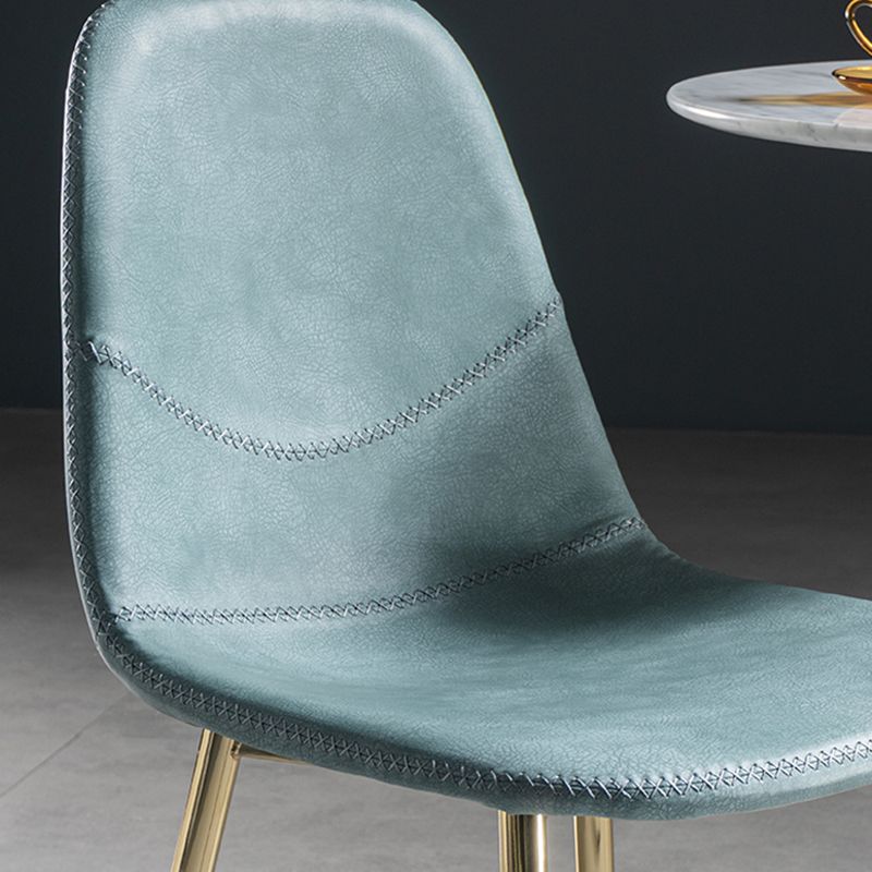 Glam Style Metal Dining Chair Dining Side Armless Chairs for Kitchen Clearhalo ' kitchen&dining_furn' 'Dining Chairs' 'Dining Tables & Seating' 'dining_chair' 'furn' 'furn_dining_chair' 'Furniture' 'furniture_dining_chair' 'Kitchen & Dining Furniture' 'kitchen' 1200x1200_90acc79d-6848-4a96-bd34-7bf9e74cc17c