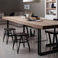 Rectangle Industrial Dining Table Solid Wood Fixed Dinette Table Clearhalo ' dining_table' 'Dining Tables & Seating' 'Dining Tables' 'furn' 'furn_dining_table' 'Furniture' 'furniture_dining_table' 'Kitchen & Dining Furniture' 'kitchen&dining_furn' 'kitchen' 'kitchen_dining_table' 1200x1200_90ae3805-c62a-4b8f-9156-bb6220b8c27a