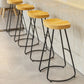 Solid Wood Dining Stools Contemporary Dining Stools with Footrest Clearhalo 'Bar Furniture' 'Bar Stools' 'bar_stools' 'furn' 'furn_bar_stools' 'Furniture' 'Kitchen & Dining Furniture' 1200x1200_90afa675-5afe-4f79-acb4-b3457223cc63