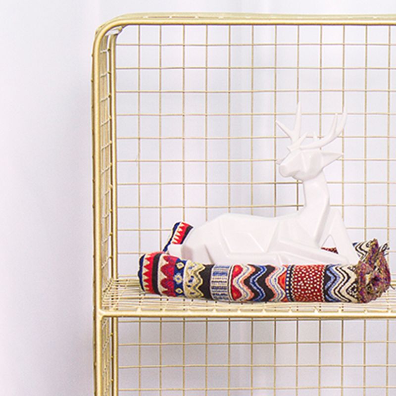 Modem Metal Bookshelf Standard Shelf Bookshelf for Home Office 11.8" W