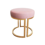 Solid Color Flannel Standard Stool Modern Style Simple Round Footstool Clearhalo 'furn' 'furn_ottomans_poufs' 'Furniture' 'Living Room Furniture' 'Ottomans & Poufs' 'ottomans_poufs' 1200x1200_90b19bd7-4a66-4eaf-adc9-ffcd6de1c248
