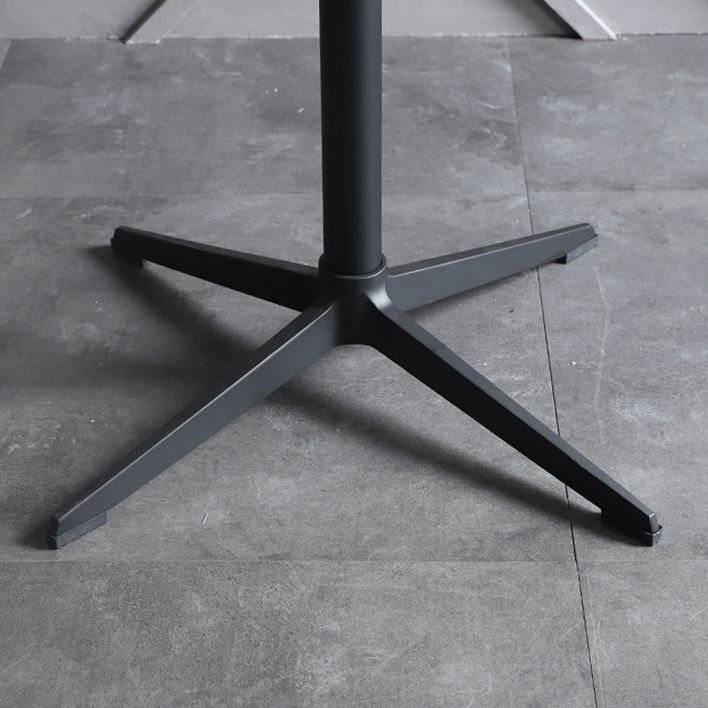 Industrial Aluminium Bar Dining Table Round Indoor Bistro Table with Engineered Wood Top Clearhalo 'Bar Furniture' 'Bar Tables' 'bar_tables' 'Furniture' 'furniture_bar_tables' 'Kitchen & Dining Furniture' 1200x1200_90b20546-4e35-4ca3-81f4-acdaedb2c780