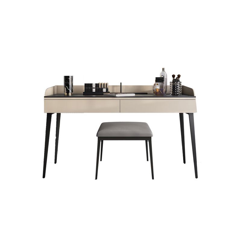 Camera da letto Make-Up Vanity Desk 31.5 "/39.37" /47.24 "W, finitura nera/kaki