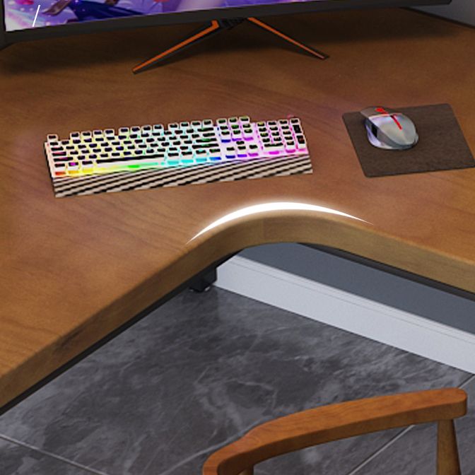 Industrial Solid Wood Writing Desk L-Shape Office Desk with Metal Legs Clearhalo 'furn' 'furn_office_desk' 'Furniture' 'Office Desks' 'Office Furniture' 'office_desk' 1200x1200_90b4c62f-b3ec-4d89-ba90-9126fe26f15c