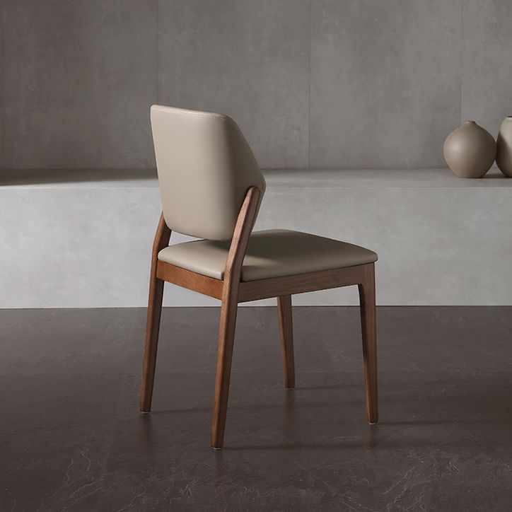 Faux Leather Dining Side Chair Modern Kitchen Side Dining Chairs