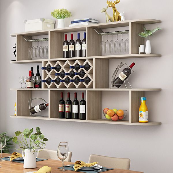Modern Hanging Wine Bottle Holder Wooden Kitchen Wine Rack Bottle Clearhalo 'furn' 'furn_wine_racks' 'Furniture' 'Kitchen & Dining Furniture' 'Wine Racks' 'wine_racks' 1200x1200_90b557ca-f272-4544-9099-1c892332c66a