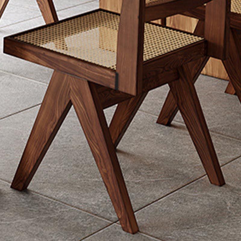 Industrial 1/5/7 Pieces Dining Set Rectangle Wood Dining Table for Dining Room Clearhalo 'Dining Room Sets' 'Dining Tables & Seating' 'dining_room_set' 'furn' 'furn_dining_room_set' 'Furniture' 'Kitchen & Dining Furniture' 1200x1200_90b56009-996e-4c6b-893a-f1a66cc3f357