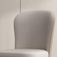 Chaise de salle à manger contemporaine en métal, meubles Parsons en finition mate pour la maison